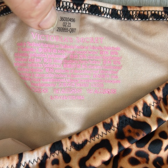 NWT Victoria’s Secret Leopard Print Side Tie Bikini Bottom S - Picture 5 of 8